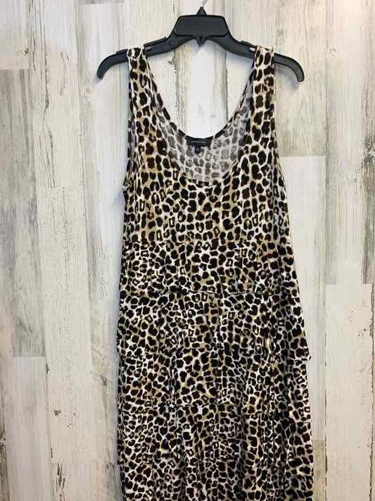 SPENSE Dresses and Skirts Size L BRN/TAN/WHT LEOPARD SLEEVELESS Dress