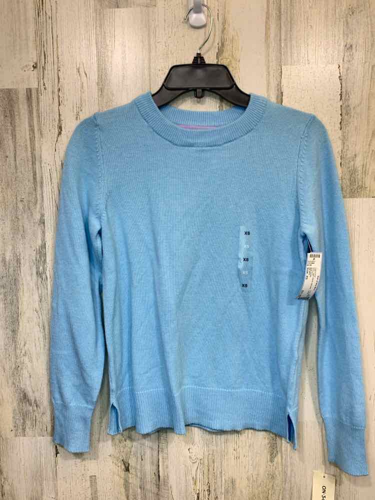 NWT ON 34TH Size XS Tops AQUA RIB KNIT LONG SLEEVES SWEATER