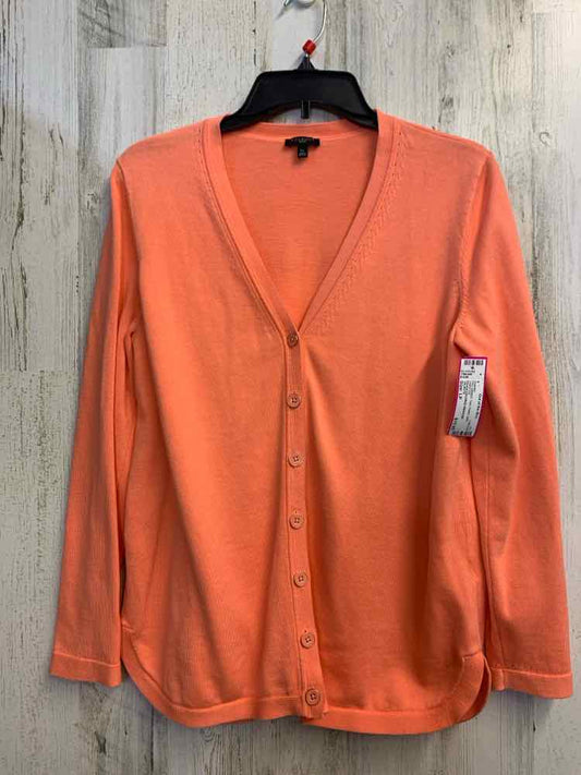 PRE-OWNED TALBOTS Tops Size LP Peach Solid SWEATER Sweater/PEACH COLORED SWEATER