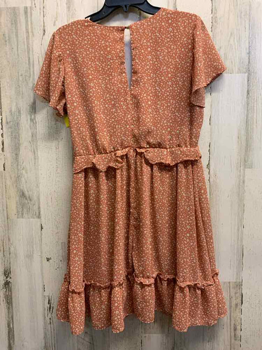 PRE-OWNED &MERCI Dresses and Skirts Size L TAN/CREAM SPECKLED SUNDRESS Dress/SPE
