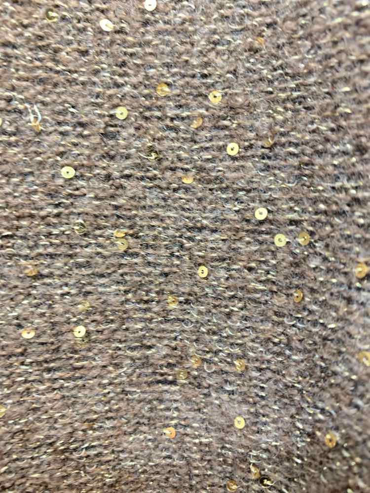 LAUREN CONRAD Tops Size S BRN/GOLD SWEATER Sweater