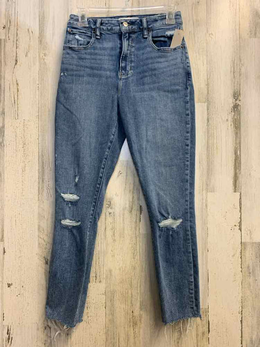 PRE-OWNED Size 4 ABERCROMBIE & FITCH BOTTOMS Denim Denim DENIM Solid JEANS Jeans