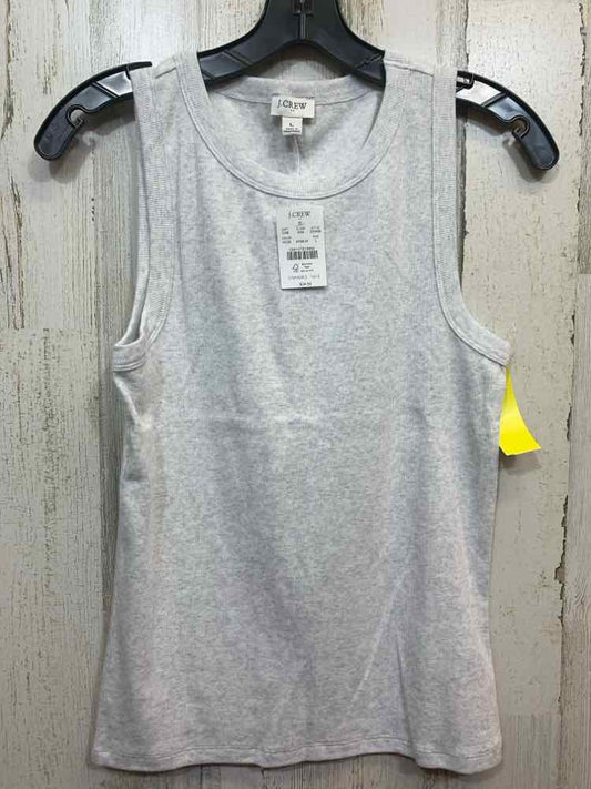 NWT J CREW Tops Size L Gray RIBBED Tank Top