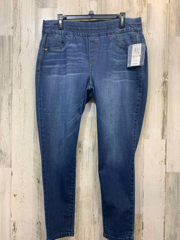 NWT Size 16W DEMOCRACY BOTTOMS Blue Denim ANKLE Jeans