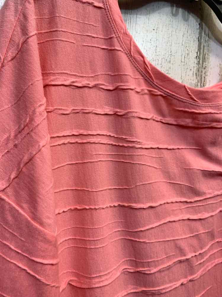 PRE-OWNED HABITAT Tops Size XL BABY PINK RIPPLE LONG SLEEVE Shirt/BABY PINK RIPP