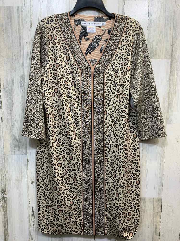 PRE-OWNED GRETCHEN SCOTT DESIGNS Dresses and Skirts Size XXL BLACK/BROWN Dress/C