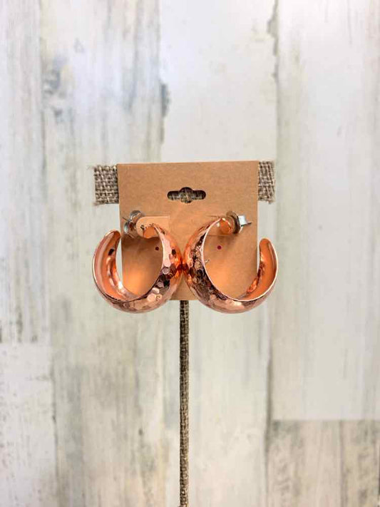 Earrings/ROSE GOLD HOOP EARRINGS