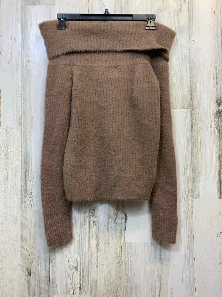 NWT HIPPIE ROSE Tops Size M Brown LONG SLEEVES Sweater