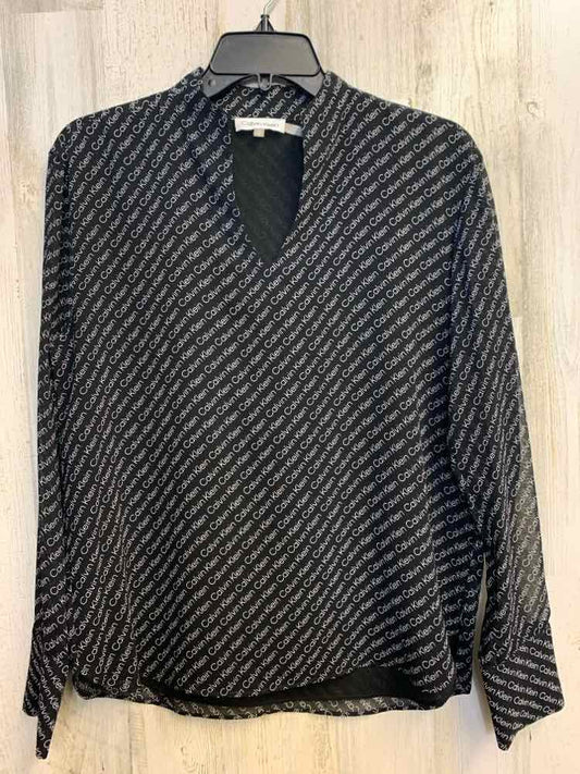NWT CALVIN KLEIN Tops Size L BLK CALVIN KLEIN LONG SLEEVES TOP