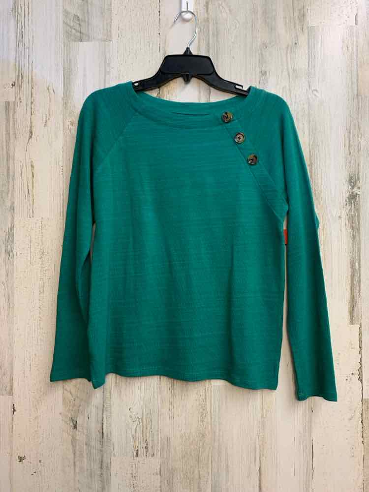 LOFT Tops Size XS SHAMROCK GREEN LONG SLEEVES TOP