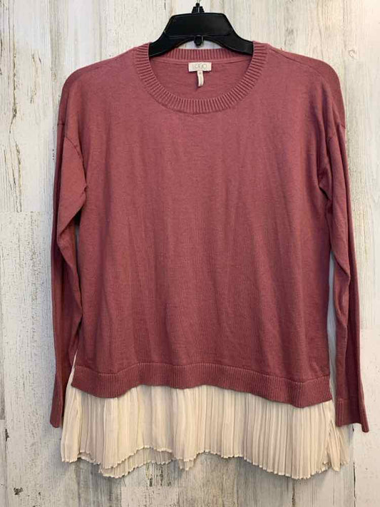 LOGO Tops Size M ROSE/CRM LONG SLEEVES TOP