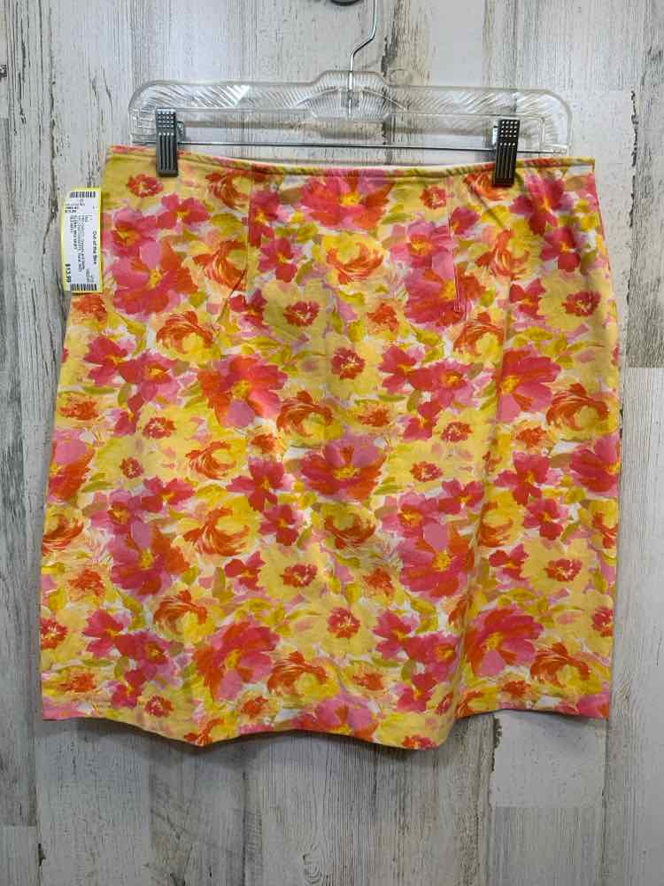 PRE-OWNED OLD NAVY Dresses and Skirts YELLOW/PINK/WHITE Floral MIDI Midi/FLORAL