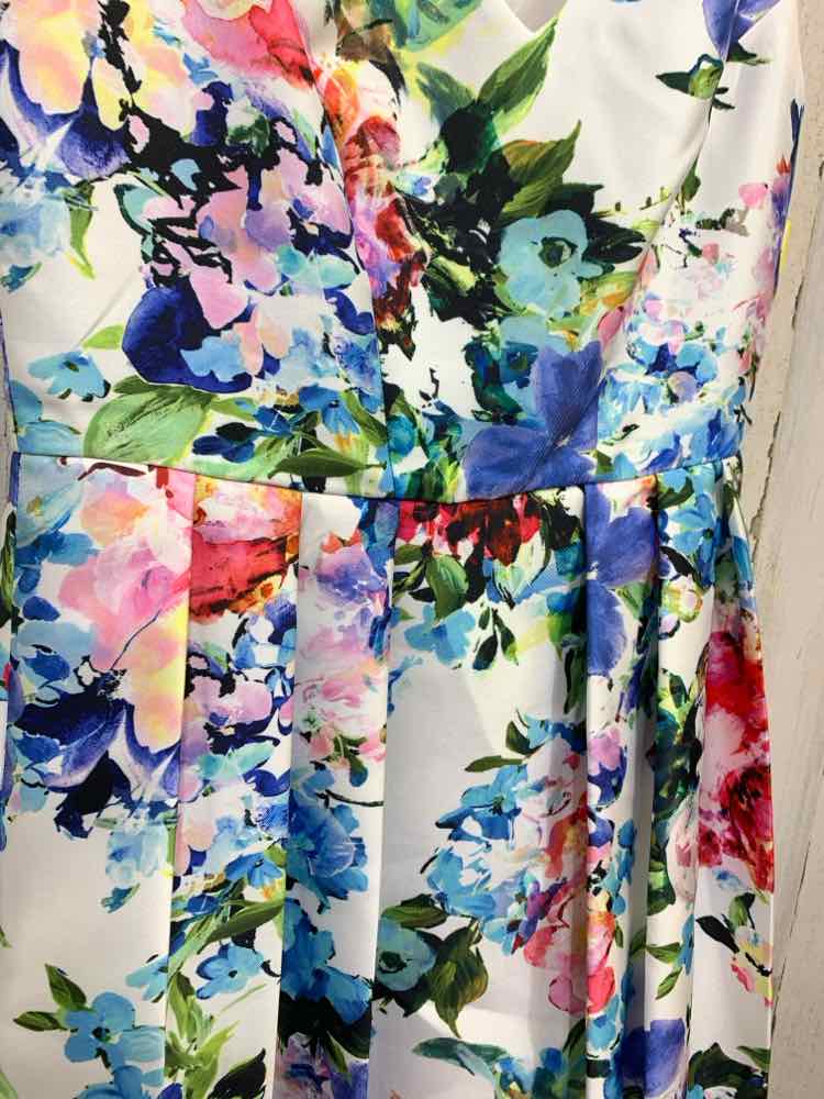 PRE-OWNED SLNY Dresses and Skirts Size 6 WHITE/BLUE/GREEN/PINK/LVDR/YLLW Dress/F