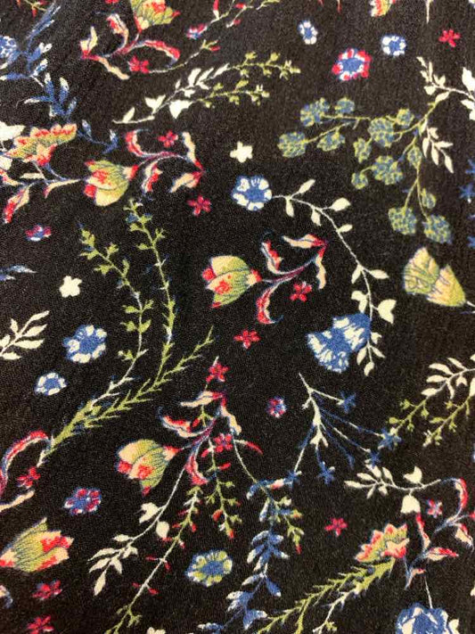 Size M C WONDER BOTTOMS BLK/WINE/GRN/BLU Floral SHORT Shorts