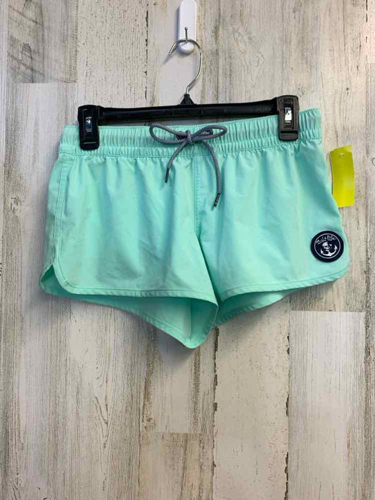 PRE-OWNED Size S SALT LIFE BOTTOMS AQUA Solid ACTIVEWEAR Shorts/AQUA S-ACTIVE WE