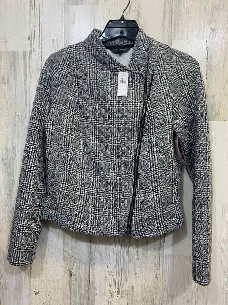 NWT BANANA REPUBLIC JACKETS / COATS Size S BLACK/WHITE Houndstooth JACKET Jacket
