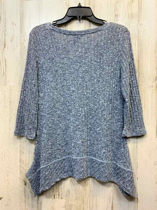 ONQUE CASUALS Tops Size S HEATHER BLUE 3/4 LENGTH Sweater