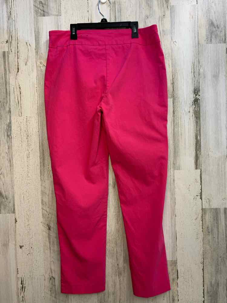 NWT Size L JM COLLECTION BOTTOMS HOT PINK STRAIGHT Pants