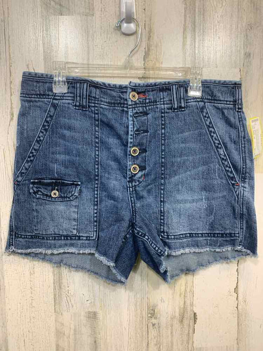 PRE-OWNED Size 32 PILCRO/5 BUTTON FRONT 5 POCKET DISTRESSED/RAW HEM SHORTS