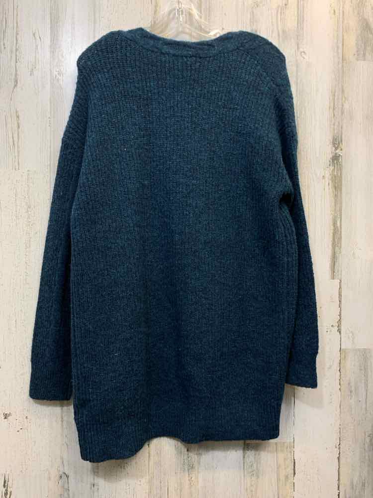 NWT HOOKED UP Tops Size M DARK TEAL DIAMOND LONG SLEEVES Sweater