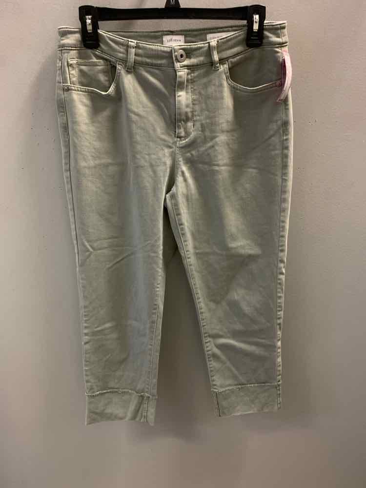 Size 8P J JILL BOTTOMS Green Pants