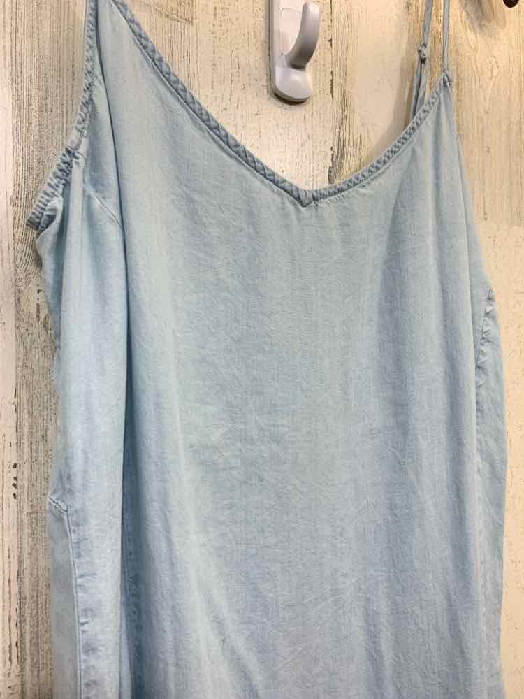 PRE-OWNED OLD NAVY Dresses and Skirts Size L LIGHT BLUE Solid SUNDRESS Dress/LIG