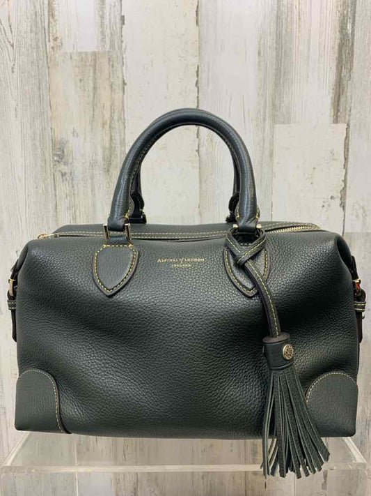 PRE-OWNED ASPINAL OF LONDON FOREST GREEN HUDSON BAG