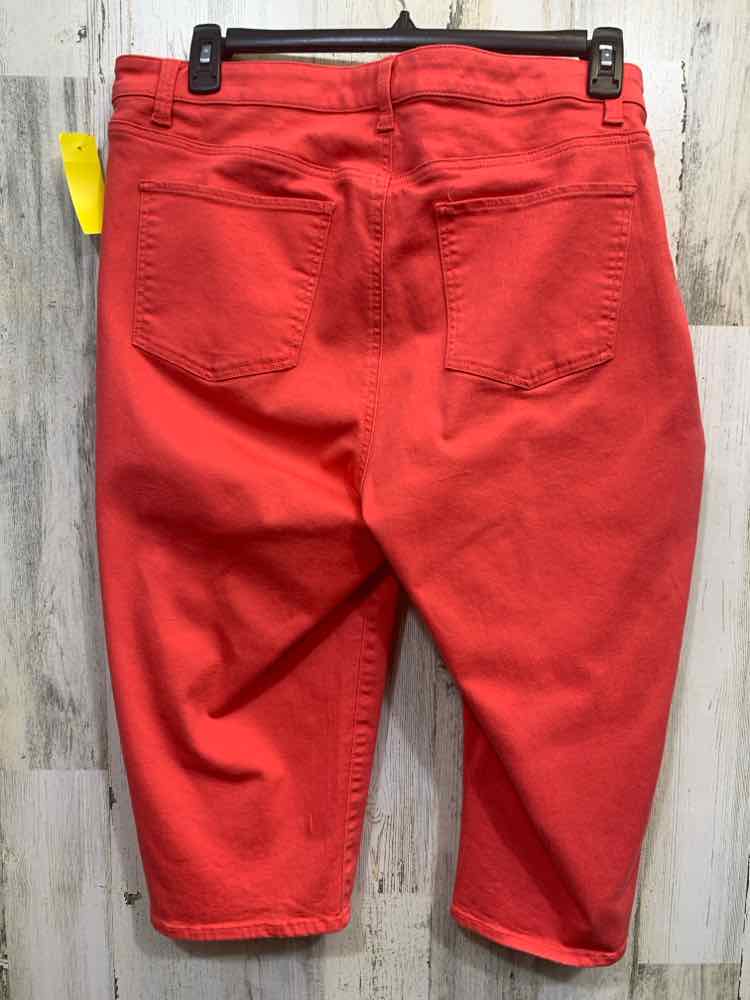 PRE-OWNED Size 18 TALBOTS BOTTOMS CORAL Solid CAPRI CAPRI/CORAL CAPRI PANTS