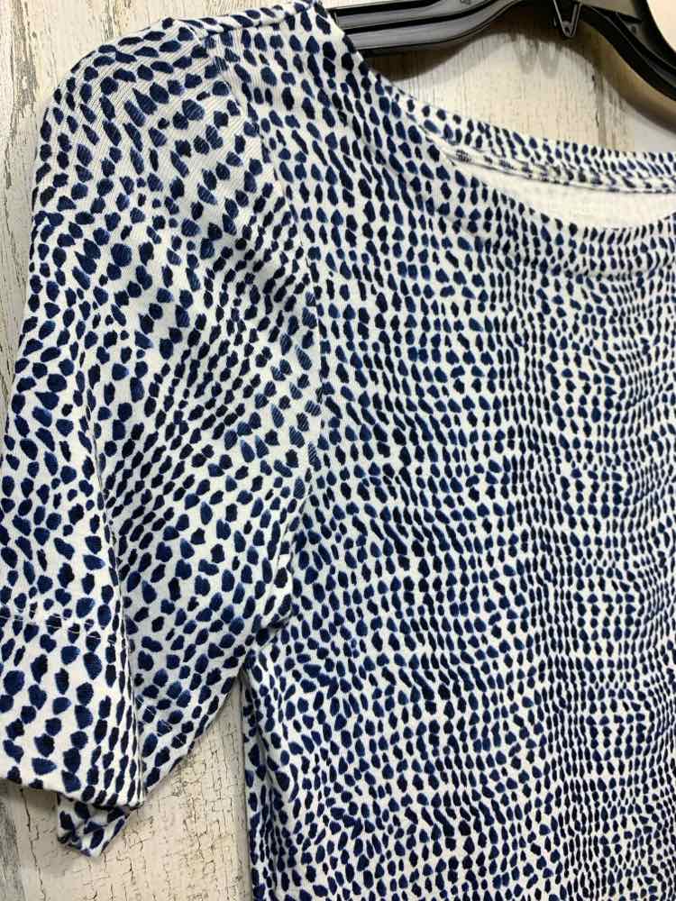 PRE-OWNED CHICO'S/SPOTTED RIBBED KNIT TEE