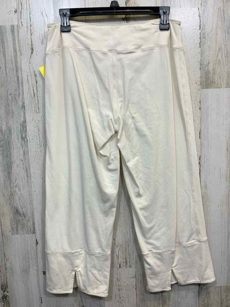 PRE-OWNED Size S NEON BUDDHA BOTTOMS White COTTON & SPANDEX Solid CAPRI Pants/CR