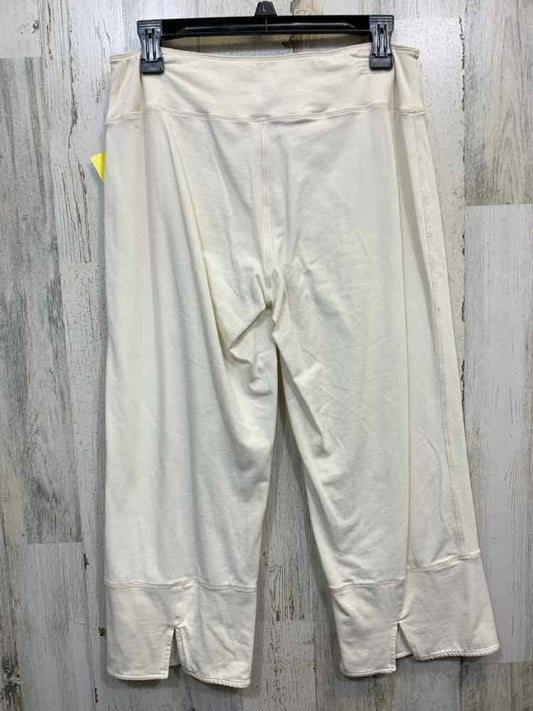 PRE-OWNED Size S NEON BUDDHA BOTTOMS White COTTON & SPANDEX Solid CAPRI Pants/CR