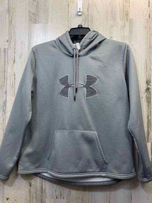 PRE-OWNED UNDER ARMOUR Tops Size XL Gray HOODIE HOODIE/GRAY UNDER ARMOUR HOODIE
