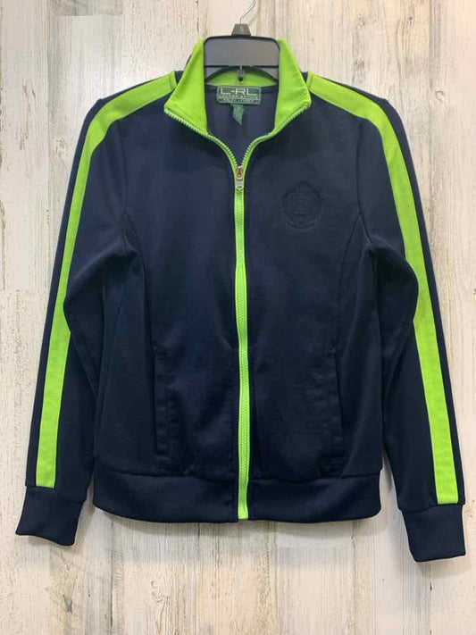 LAUREN ACTIVE JACKETS / COATS Size S NAVY/LIME GREEN JACKET Jacket