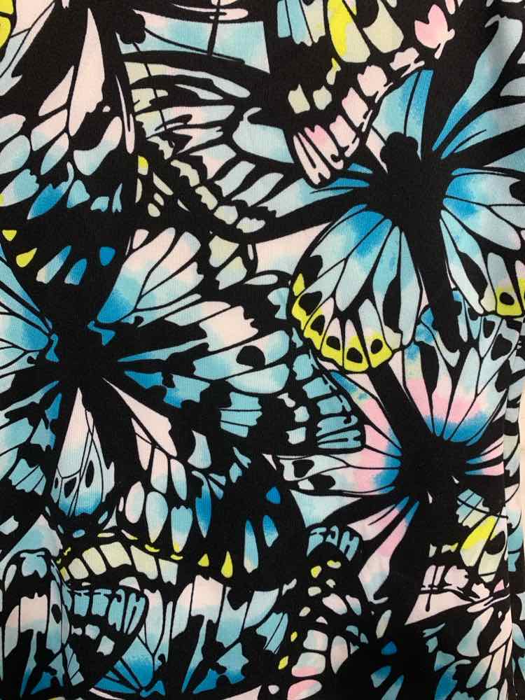 NWT NO BOUNDRIES Dresses and Skirts Size M BLK/WHT/BLU BUTTERFLY Dress