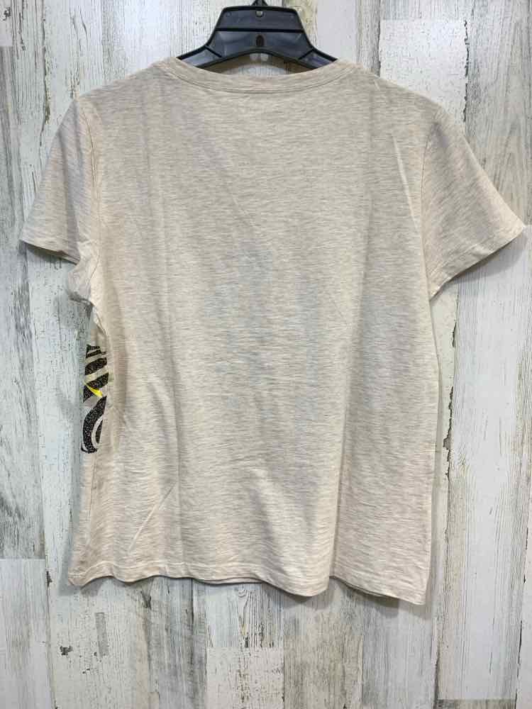 PRE-OWNED ZENERGY BY CHICO'S/SEQUIN EMBELLISHED ZEBRA PRINT TEE
