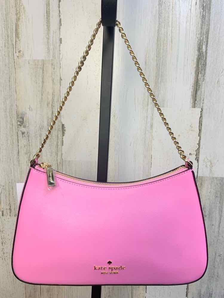 KATE SPADE HOT PINK Purse/SAFFIANO/GOLD CHAIN/CROSS BODY