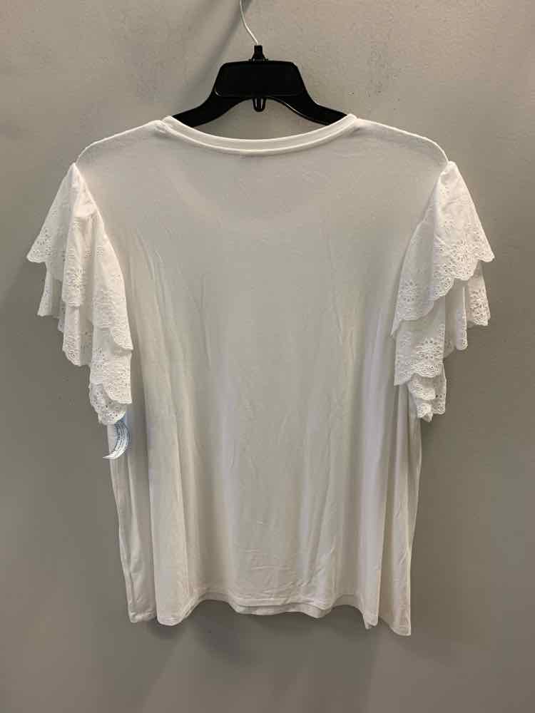 CATO PLUS SIZES Size 18/20 White SHORT SLEEVES TOP