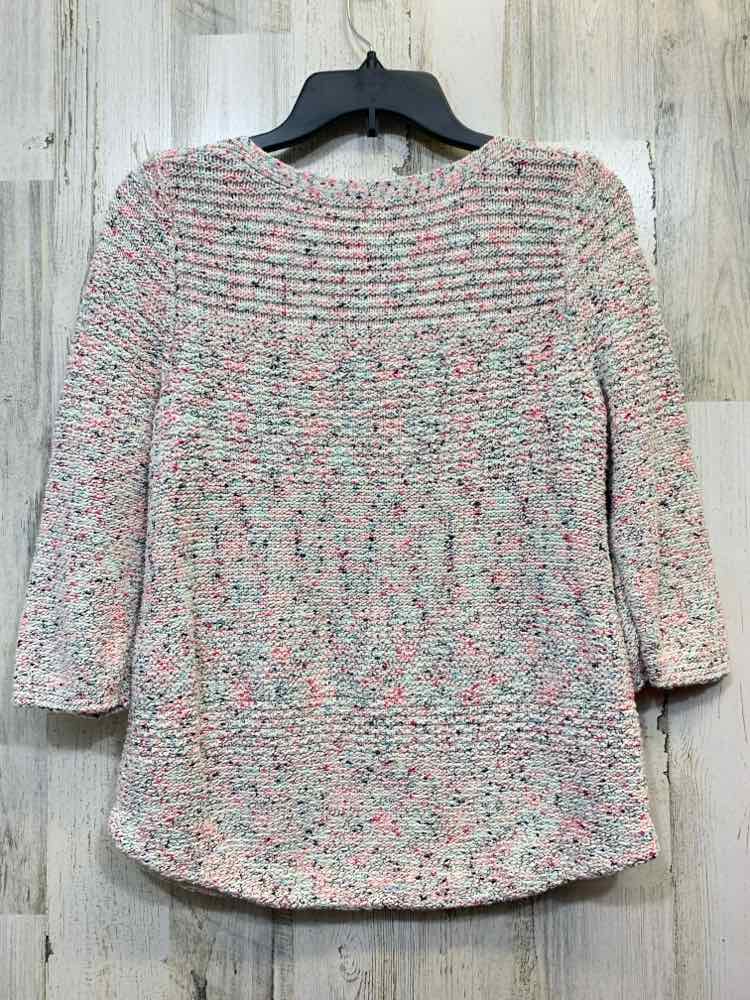 PRE-OWNED CHICO'S Tops Size 1 Cream 3/4 LENGTH Sweater