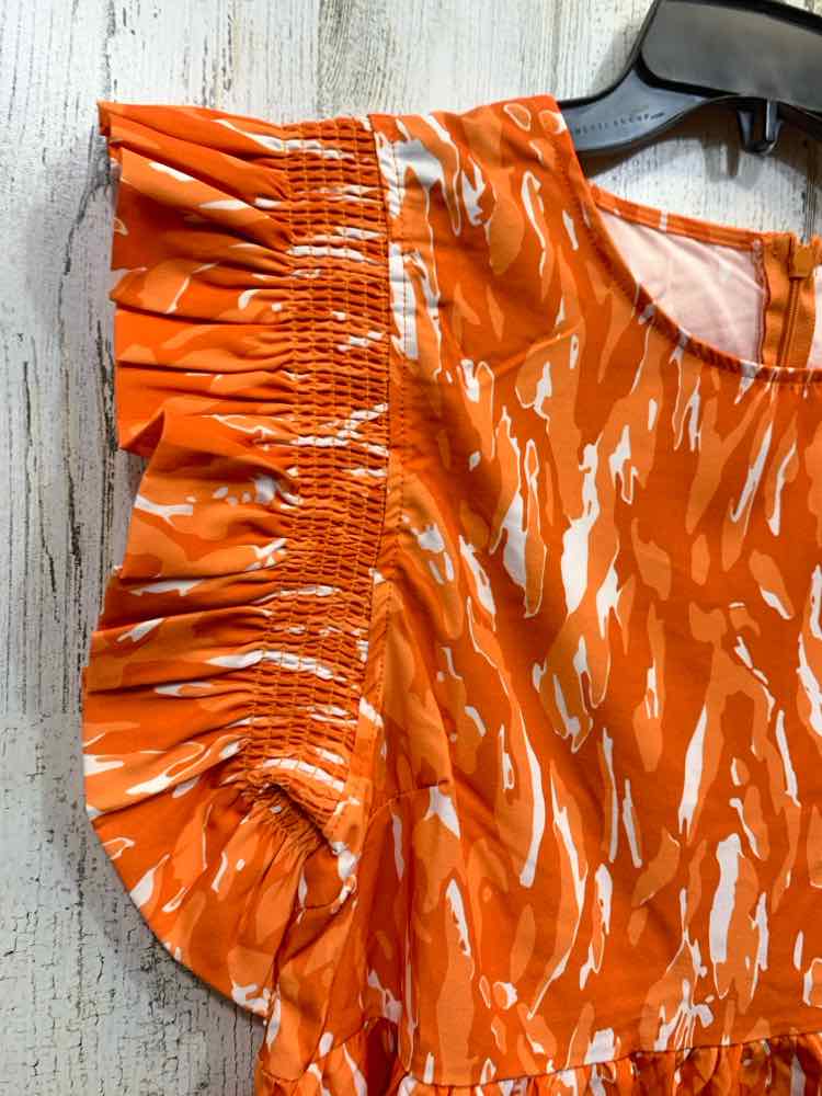 NWT MICHELLE MCDOWELL Dresses and Skirts Size S Orange Camoflage Dress
