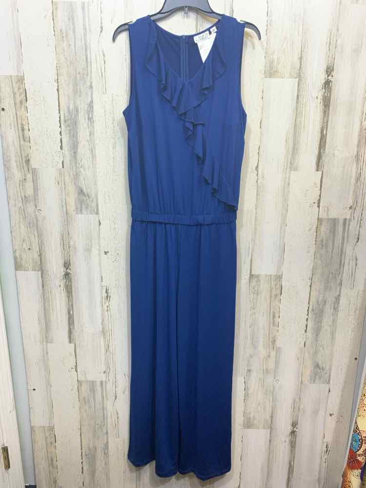 NWT Size M JOAN RIVERS BOTTOMS NAVY BLUE SLEEVELESS Romper