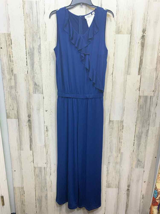 NWT Size M JOAN RIVERS BOTTOMS NAVY BLUE SLEEVELESS Romper