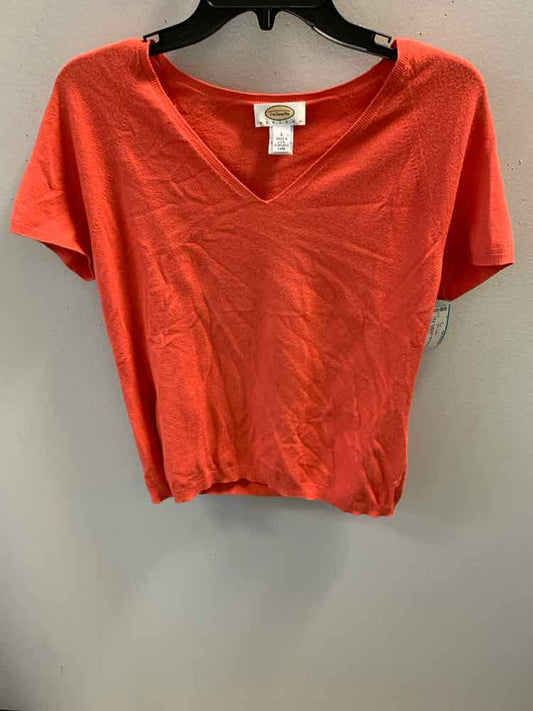 TALBOTS Tops Size L Orange TOP