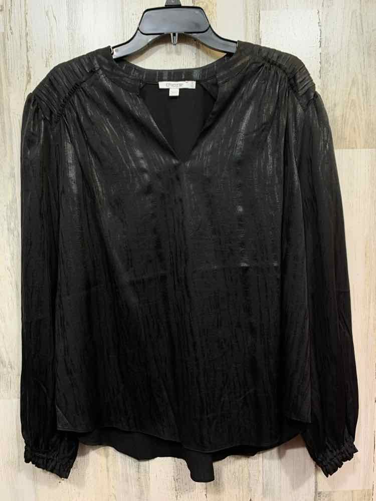 PRE-OWNED CHICO'S Size 16 Tops Black LONGSLEEVE Shirt