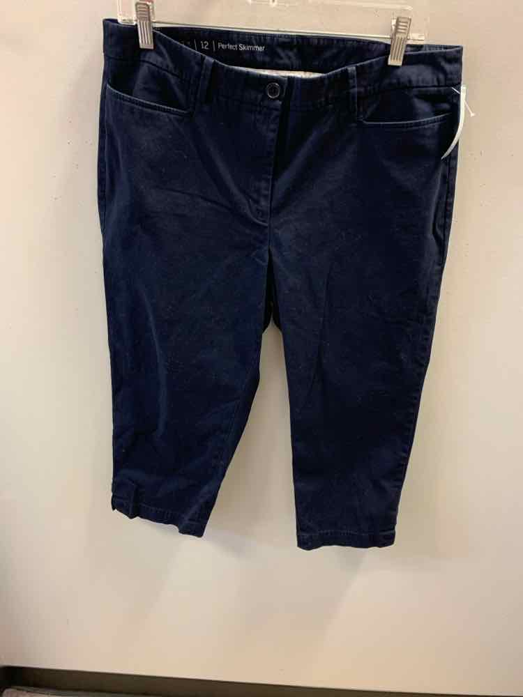 Size 12 TALBOTS BOTTOMS Navy Pants