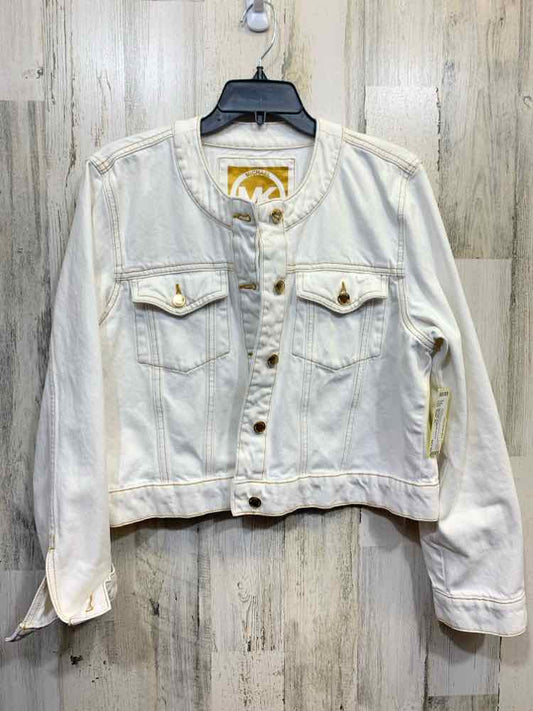 PRE-OWNED MICHAEL KORS JACKETS / COATS Size XL White LONG SLEEVE Jacket