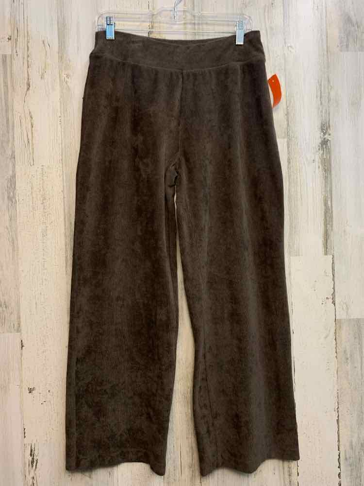 PRE-OWNED Size 10/12 LANDS END BOTTOMS Brown WIDE LEG Pants/CORDUROY