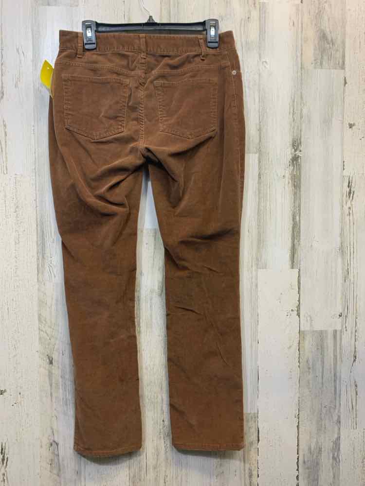 PRE-OWNED Size 6P J JILL BOTTOMS Brown Corduroy STRAIGHT Pants/BROWN CORDUROY ST