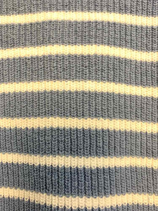 PRE-OWNED EILEEN FISHER PLUS SIZES Size L BLUE/WHITE Stripe LONG SLEEVES Sweater