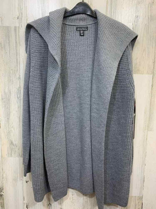 NWT WILLI SMITH Tops Size XL Gray Wool Solid CARDIGAN Cardigan/OPEN FRONT GRAY C