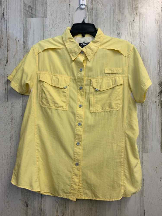 HABIT Tops Size XL Yellow SHORT SLEEVES Shirt